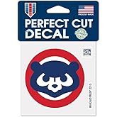 MLB Chicago Cubs 06947115 Perfect Cut Color Decal, 4" x 4", Black