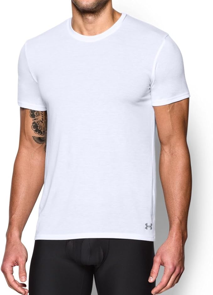 Under Armour UA Core Crew Undershirt 2Pack SM White