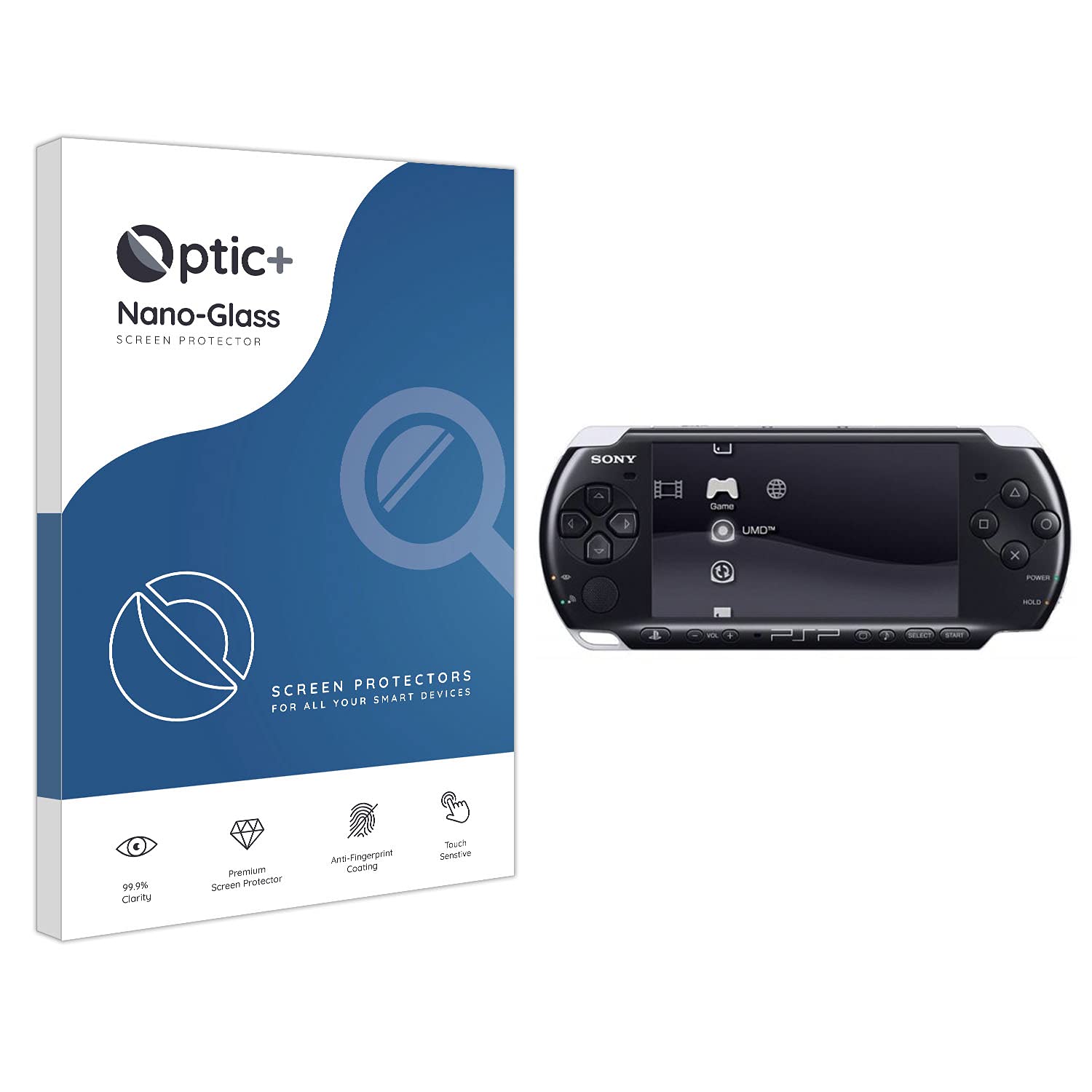 Optic+ Nano Glass Screen Protector Compatible With Sony PSP 3000