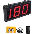 Ledbrigym Digital Lap Counter 4 Inch Up Down with Switch Box Remote Red Track Shop School Factory Sports Production Line