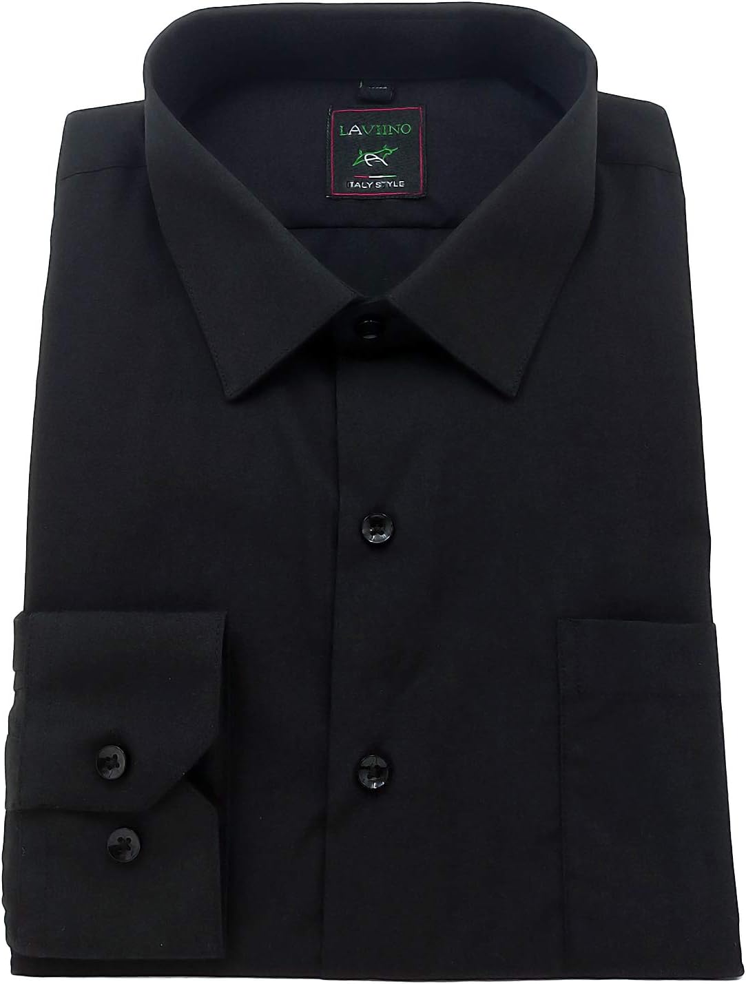 Men’s Regular Fit Long Sleeve Plain Cotton Shirt