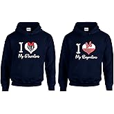Couple Matching Halloween Outfits I Love My Girlfriend & Boyfriend Popular Hoodie Set