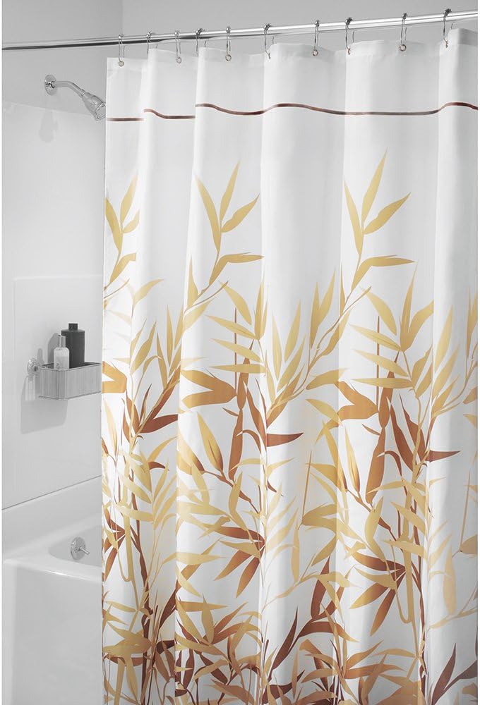 Amazon Com Idesign Anzu Fabric Shower Curtain Long 72 X 84