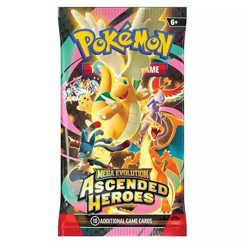 Pokemon Trading Card Game TCG - Mega Evolution: Ascended Heroes 10-Card ...