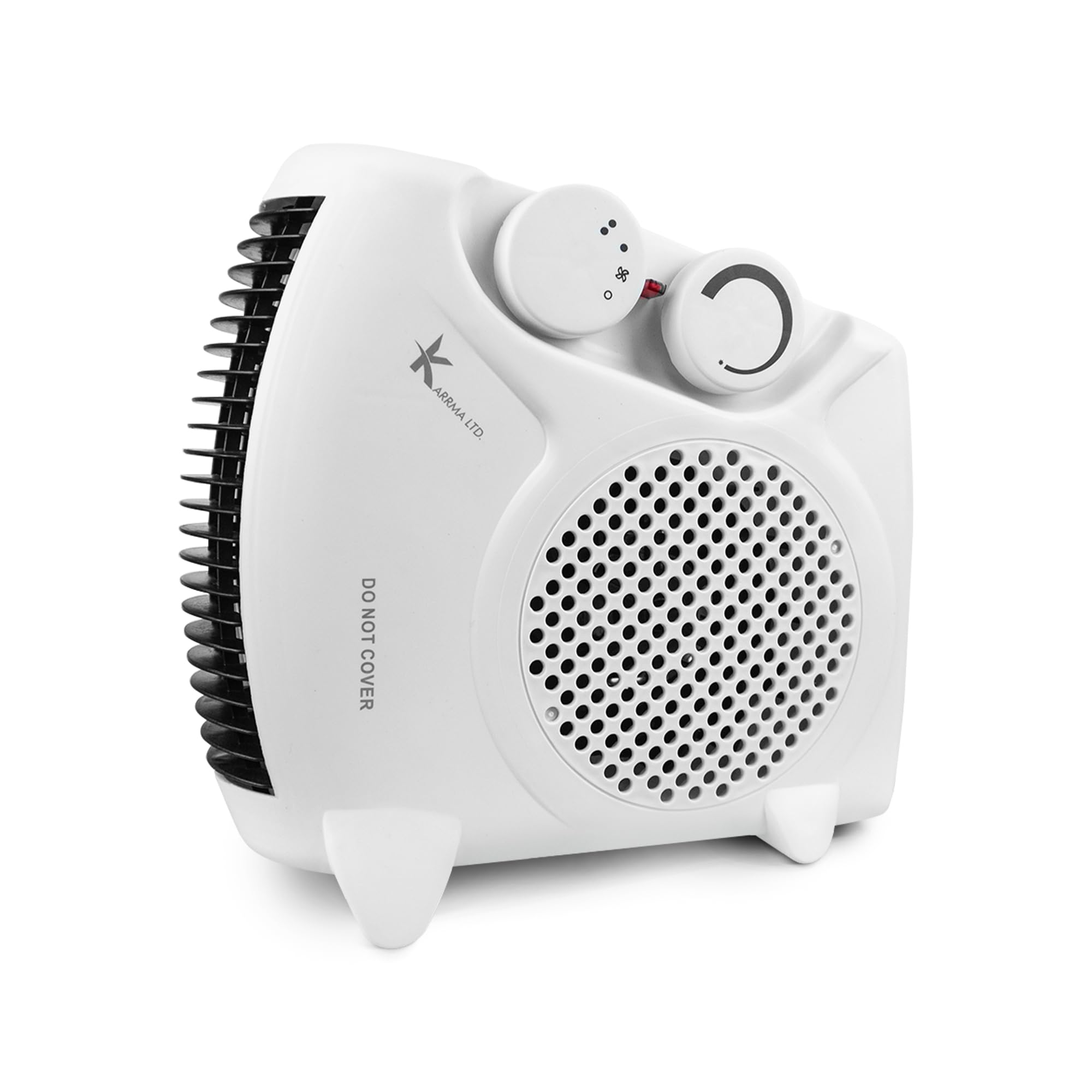 Fan Heater, 2 Heat Setting Adjustable Thermostat Portable and Compact Heater can use Upright or Flat Ideal For Small Rooms -Heater 2000W/2KW