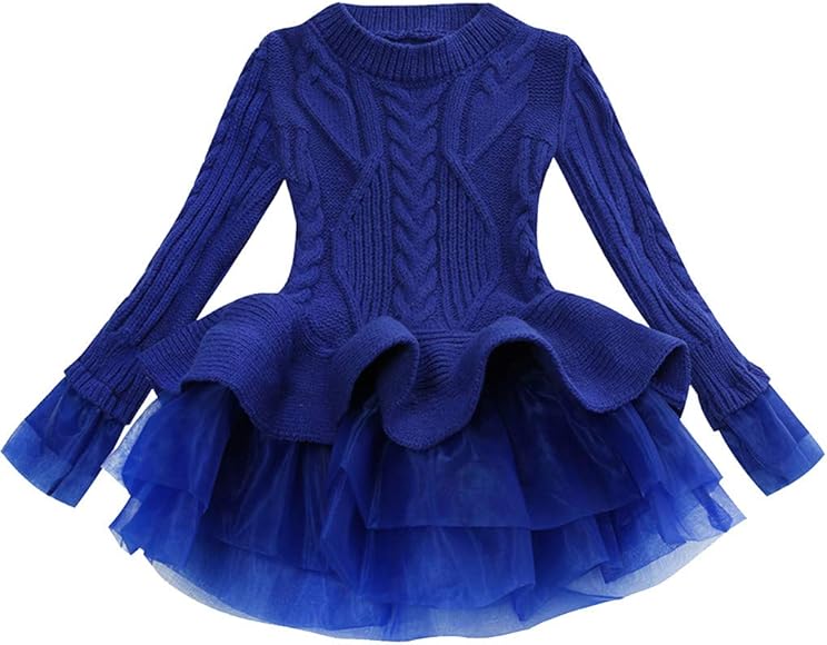 pullover knitted tulle dress