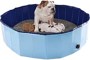 Potlimepan Portable Birthing Pool Dogs,Dog Whelping Pen,Whelping Box for Dogs,Whelping Pool for Puppies (47inch Dia.x12inch H)