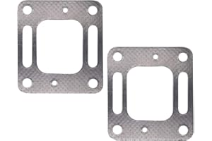 HuthBrother 18-0897 Exhaust Restricted Elbow Risers Gasket for Mercury Mercruiser V6 V8 Bravo 27-863724 27-41813 2 Pack Set
