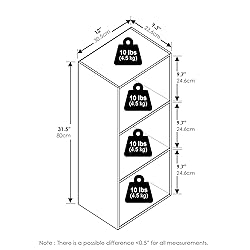 Furinno Luder 3-Tier Open Shelf