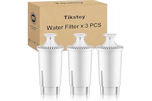 Tikstoy Water Filter Replacement Fit for Brita Water Filter & Pitchers, Pitcher Water Filter By Tikstoy, Compatible with Brit