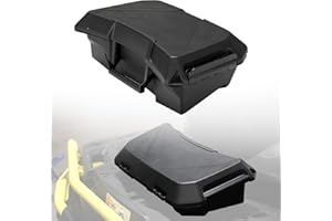 HAKA TOUGH Storage Cargo Box for Can-Am Outlander 450 500 570 800 1000 with 2 GAL (7.5L) Front Rear Waterproof Tool Bed ATV Bin Accessories, Replace OEM # 708200408, Black