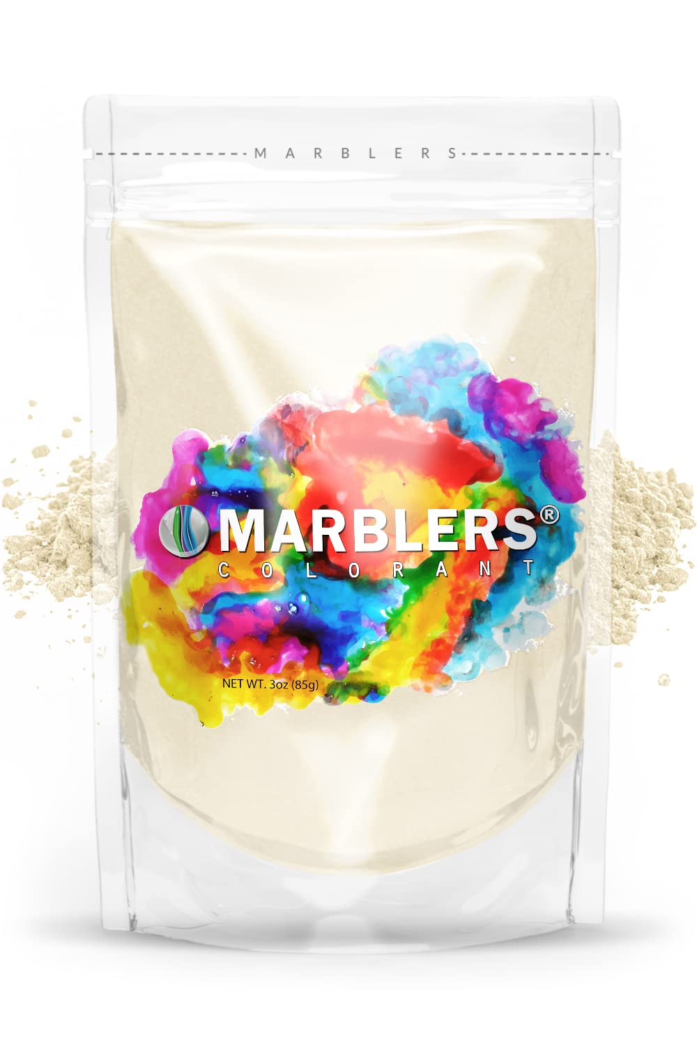 MARBLERS Yellow Mica Powder [Beige] 3oz (85g) | Cosmetic Grade | Epoxy Resin Pigment | Dye | Non-Toxic, Vegan, Cruelty-Free | Lip Gloss, Nails, Body Butter | Bath Bomb, Candle & Soap Making