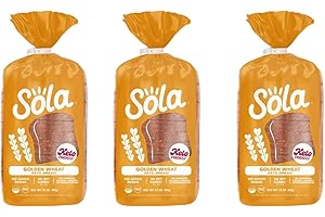 READY SET GOURMET Sola Keto, Non GMO Golden Wheat Bread Loaf, 14 oz, 3 pack