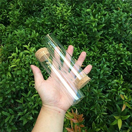 Jarvials 12 Sets of 110ml Transparent Test Tube with Cork Stopper, Food Grade High Quality Glass Bottles (12, 110ml) - Image 4