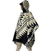 Alpaca Wool Poncho for Men – Western Cowboy Style Inspired by Clint Eastwood – Handmade