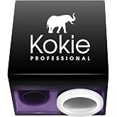 Kokie Makeup Pencil Sharpener for Lip, Eyebrow, and Eyeliner Pencil, Made in German Stainless Steel Blade, Size-Adjusting Adapter, Cleaning Stick
