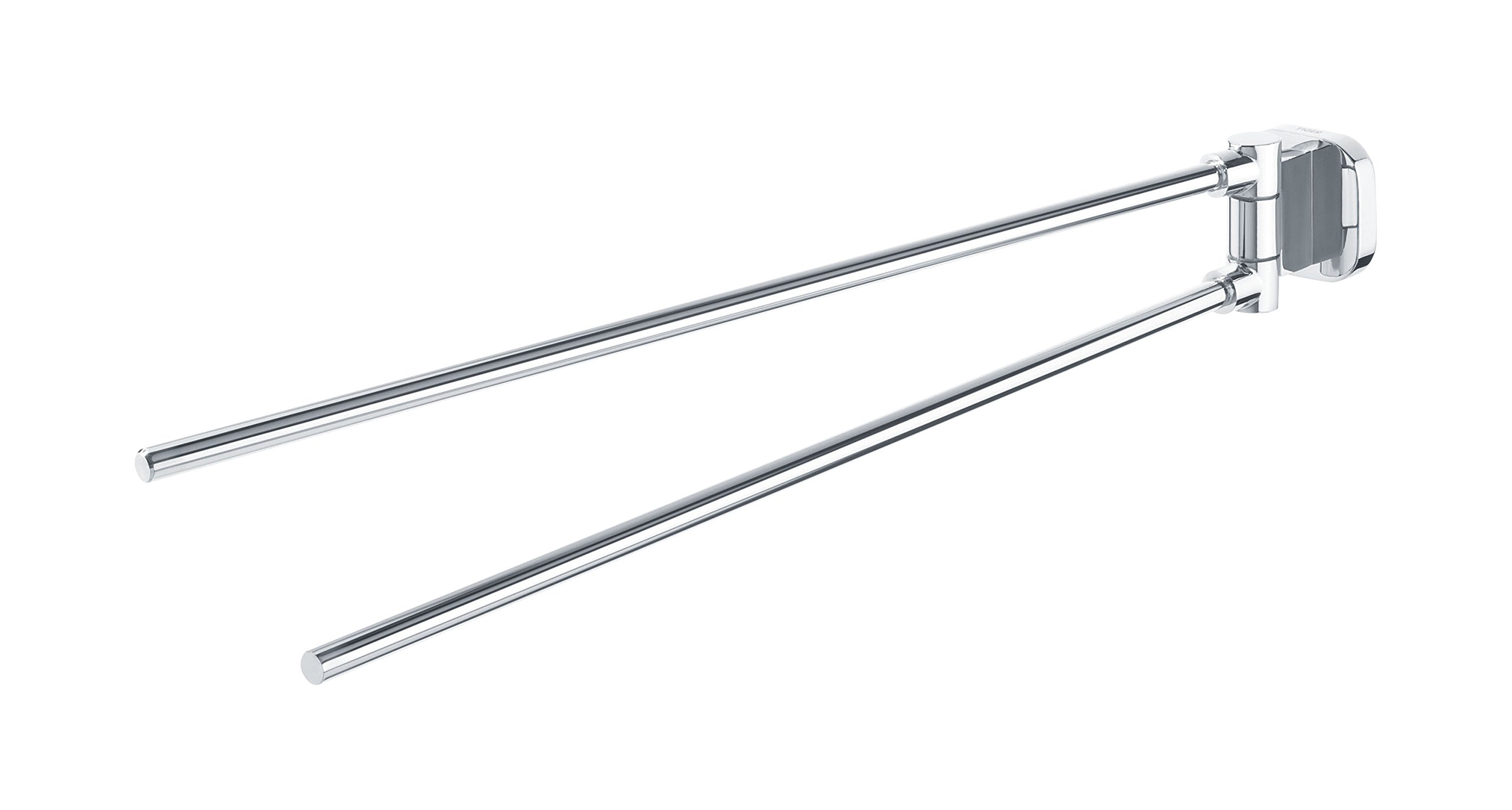 Tiger Ramos Towel Rail with 2 Arms, Chrome