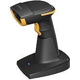 Inateck 2D Barcode Scanner Bluetooth, Barcode Reader with 2.4Ghz Smart Base, Screen Scanning, BCST-54 Black