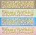 Perfesto Glow Happy Birthday Banner and 200 3D Star Stickers