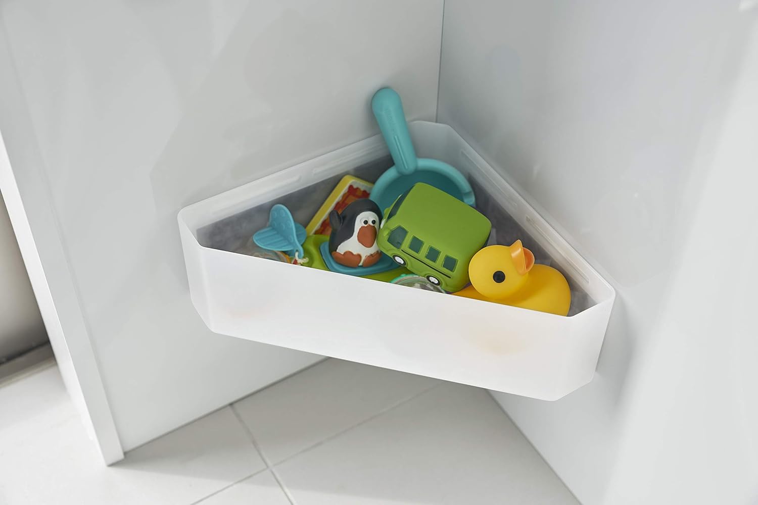 Amazon Co Jp 山崎実業 Yamazaki マグネット バスルームコーナー おもちゃラック 約33x18 5x10cm ミスト 4598 パソコン 周辺機器