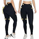 DELUXE FORM Tummy Control Butt Lifting Leggings – High Waisted Colombian Shapewear Slimming Pants with 3D Glute Lift