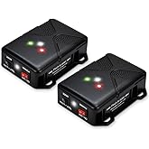 Ultrasonic Rodent Repellent for Car Engine - Battery Powered Under Hood Animal Repeller with Flashing Strobe Light, Keeps Rats and Mice Away from Vehicle, Automobile, Truck, Garage, Attic, Pack of 2