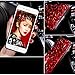 Black Lemon Phone Case for iPhone 7 Plus/iPhone 8 Plus Case for Womens and Girls Soft Silicone iPhone Cases Cover Cute Bling Rhinestones Glitter Diamond Hard Back Rubber Bumper Protective Case (Red)