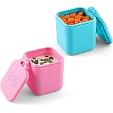 2PCS Dip Containers Compatible with OmieBox, 4oz Silicone Salad Dressing Container To Go for Most Bento Lunch Box Condiment D
