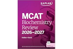 MCAT Biochemistry Review 2026-2027: Online + Book (Kaplan Test Prep)