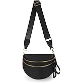 Spacious Nylon Crossbody Bag Bum Bag Handbags Wallets Purses Trendy Shoulder Bag for Women