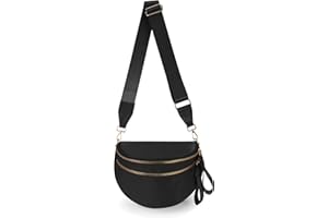 FEIBOON Spacious Nylon Crossbody Bag Bum Bag Handbags Wallets Purses Trendy Shoulder Bag for Women