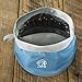 Embark Pioneer Dog Water Bowl, Collapsible and Portable: Easy to Travel with Large Drinking Capacity (Teal Blue)