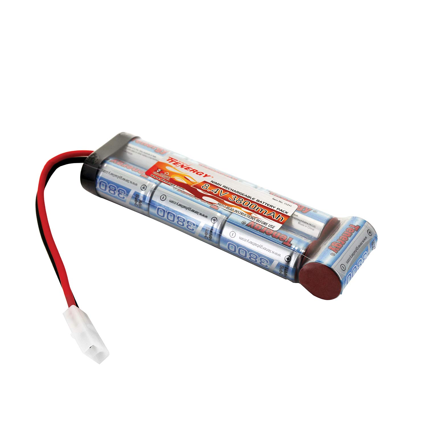 Tenergy 8.4V 3800mAh Large Flat NiMH Battery Pack for Airsoft RC Car w