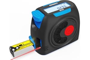 3-in-1 Digital Laser Tape Measure, ACEGMET 131Ft Laser Measurement Tool & 16Ft Measuring Tape with Digital Screen, Ft/Ft+in/in/M Unit Switching and Pythagorean Mode, Measure Distance, Area and Volume