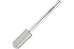 PANA Professional 3/32" Shank Size - Smooth Top Small Barrel Silver Carbide Bit Extra Fine Grit - Nail Drill Bit for Dremel Machine