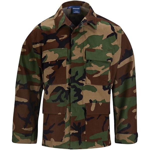 Amazon.com: Propper Men's Uniform BDU Coat, Khaki, 65% Polyester