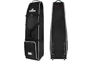 Goloni Golf Travel Bag with Wheels, Golf Travel Case for Airlines, 900D Heavy Duty Oxford Wear-Resistant Soft-Sided