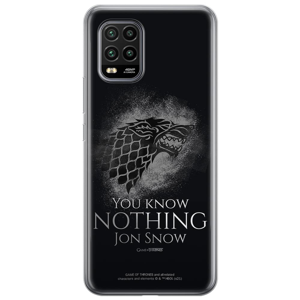 ERT GROUP mobile phone case for Xiaomi MI 10 LITE original and officially Licensed Game of Thrones pattern 020 optimally adapted to the shape of the mobile phone, case made of TPU