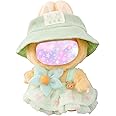 17cm Doll Clothes Set (No Doll), 3 Pieces Dress Outfit Set for 6.7inch Doll Suit, Fashion Chic Hat & Clothes Accessories for 1st/2nd/3rd Gen Doll Play & Display Light Green
