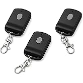 3-Pack 300MHz 10 dip Switch for Liner Multicode Gate Opener Remote Clicker | Replacement for 3089,3070,3060,308911,MCS308911,MCS306010,MCS3070 | Gate Clicker with Keychain Garage Remote Control.
