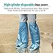 HUABEI Disposable Shoe Covers 24 Pack (12 Pairs) Blue Rain Shoes and Boots Cover Plastic Long Shoe Cover Clear Waterproof Anti-Slip Overshoe for Women Men Water Boots Cover Rainy Day Use Cover