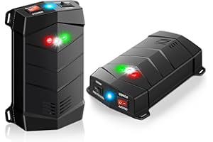 ALIKGUU Rodent Repellent for Car Engines, 2 Pack Mice Deterrent for Cars Mouse Repellent Ultrasonic Outdoor, Variable Frequency Ultrasonic&LED Strobe Lights, Keep Mice Out of Car Engines, Rooms, Indoors