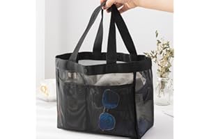 Mesh Shower Caddy Portable, Quick Dry Hanging Shower Tote Bag for College Dorm Room Essentials, Large Capacity Shower Caddy D