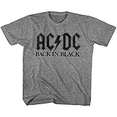 ACDC Back in Black Graphite Heather Toddler T-Shirt Tee
