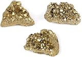 Namvo 2pcs Natural Pyrite Stones and Natural Quartz Crystal Chakra Healing view 5