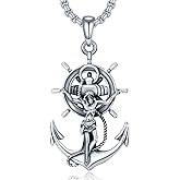 Cross Necklace S925 Sterling Silver Jesus Cross Necklaces for Men Women Crucifix Pendant Jesus Necklace with Abalone Shell Religion Protection Amulet Jewelry Gift for Father Husband Dad Son Him Mom