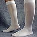 Mr.babuu 3Pairs Pack Striped Nylon Silky Cold Thin OTC Men's Sheer Dress Socks