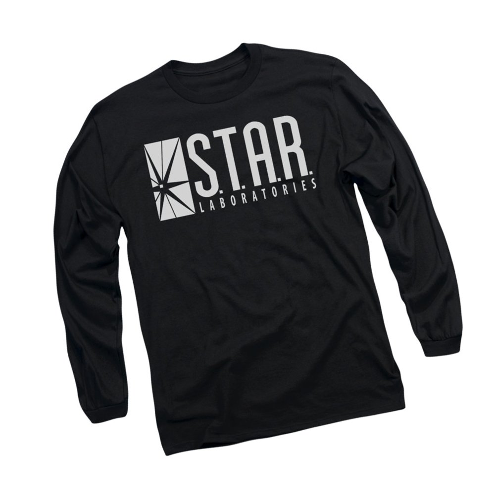 DC Comics S.T.A.R. Laboratories Logo - CW's The Flash TV Show Adult Long-Sleeve T-Shirt