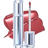 JUDYDOLL Ice Watery Lip Gloss, Moisturizing Liquid Lipstick with Hyaluronic Acid & Collagen, Non-sticky, No transfer Long-lasting Mirror Lip Glazes with Patented Iron Applicator (#10 Juiced Berry)