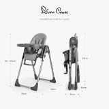 Silver Cross Buffet Highchair with Silicone Tray Grey Foldable 7 Heights view 4